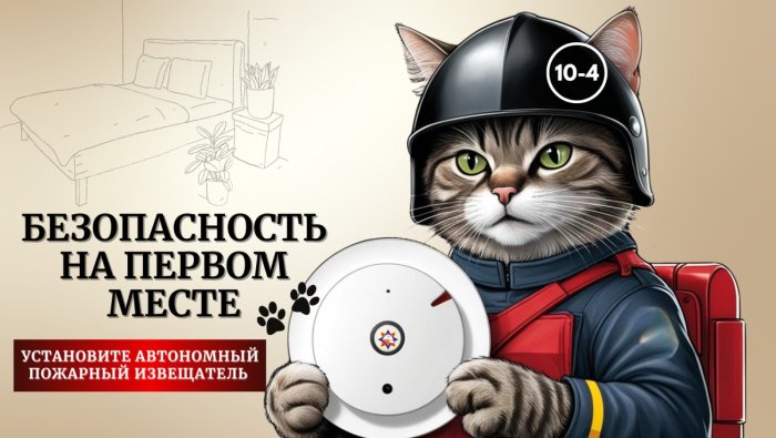 Установи автономный пожарный извещатель! Будь в безопасности!