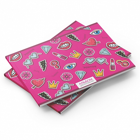 Альбомы для рисования на склейке